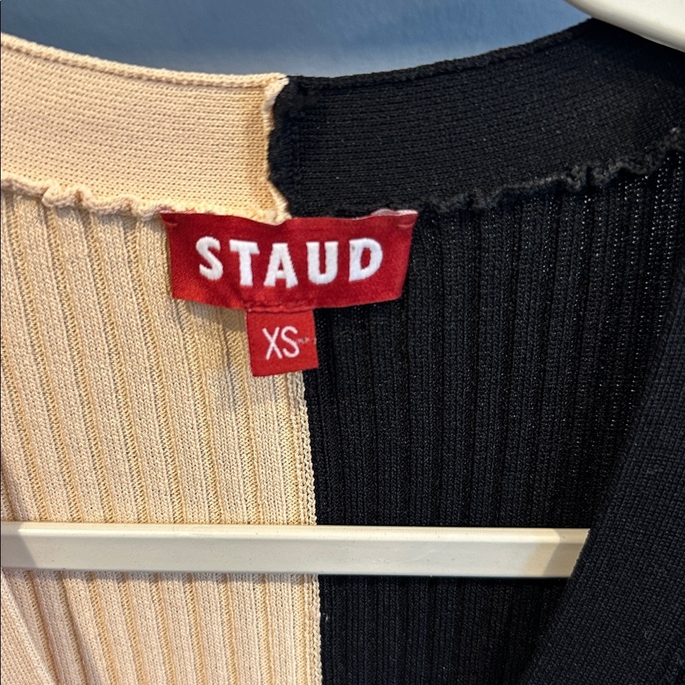 STAUD SHOKO COLORBLOCK SWEATER DRESS - Picture 4 of 5